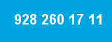 928 260 17 11